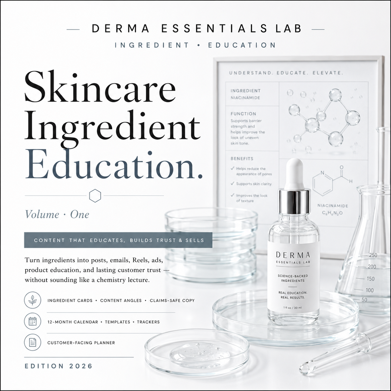 Skincare Ingredient Education Content Planner